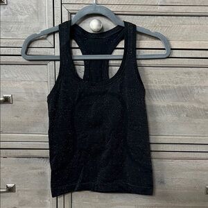 Lululemon Athletica Black Glitter Tank Top
